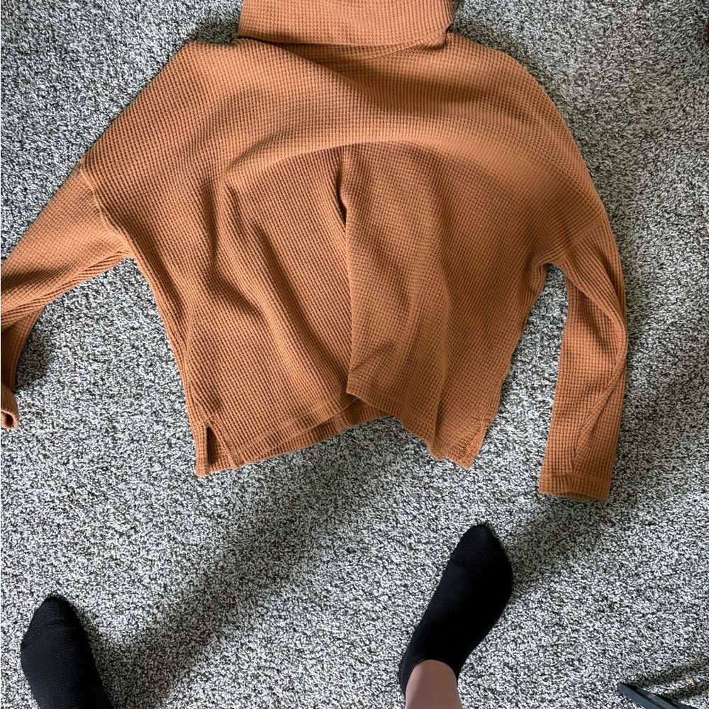 Old Navy Women's Brown Cowl Neck Sweater